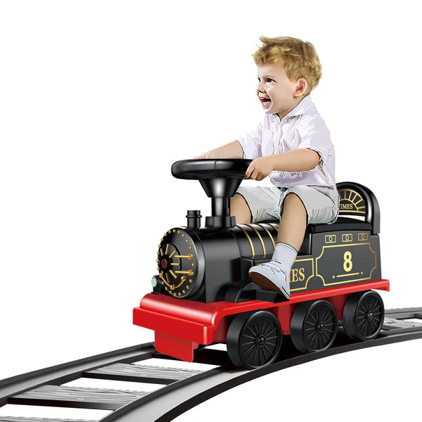 Ride On Train Track Toy Train Electric Car Child Baby Toys